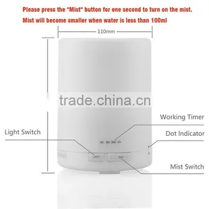 Veister 2016 Factory Price 7 Color Changing LED Light Electric Aroma Diffuser / Portable Electric Aromatherapy Oil Diffuser thumbnail-6