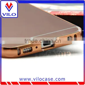 2015 Hot Selling Luxury Golden Mirror Aluminum Metal Case For Samsung S6 thumbnail-3