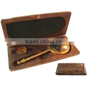 Nautical Gift Magnifying Glass With Compass in Box thumbnail-1