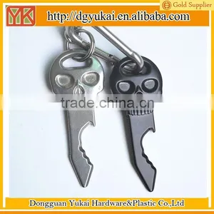 Yukai Black Bottle Opener in Stainless Steel,skull Key With Multi-tool thumbnail-2