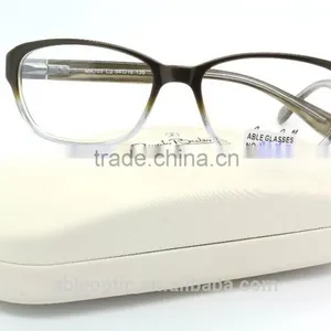 HOTSELLING Lucency Fade Color Fashion Design Acetate Hand Made Spectacles Optical Frames Eyewear Eyeglasses thumbnail-5