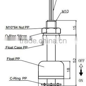 Plastic Liquid Level Sensor Float Switch thumbnail-2