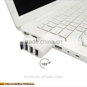 180 Degree Turnable Mini COMBO Usb Hub 2.0 Card Reader thumbnail-5