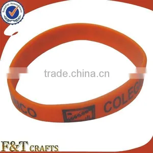 Cheap no Minimum Free Shipping Custom Silicon 1 Inch Wristband Custom for Sport Event thumbnail-6