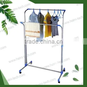 Indoor Stainless Steel Clothes Display Rack thumbnail-1