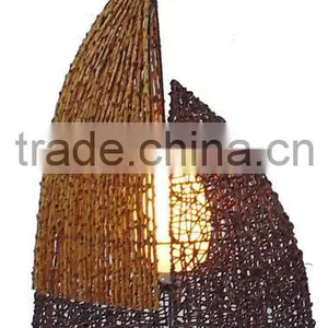 2015 Decorative Coffee Rattan Table Lamp/table Light With CE thumbnail-1