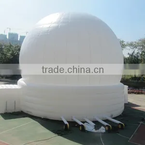 2016 Single Layer Giant White Inflatable 3D Projection Dome Tent From China thumbnail-4
