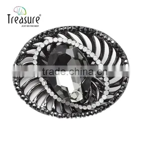 Classic Style Jewellry Gun Black Eye Shape Alloy Glass Stone Brooch Jewelry thumbnail-6