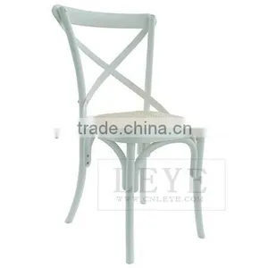 Factory Direct High Quality Rental Wedding Cross-back Chair Restaurant Chair thumbnail-1