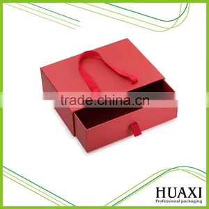 2016 Top Quality Red Paper Cardboard Gift Box With Drawer thumbnail-1
