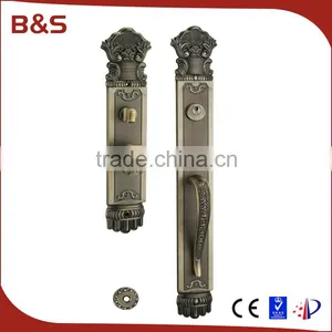 Wholesale Zinc Alloy Handle Door Locks in Big Plate as 580mm Long for Villa and Exterior Doors Quality Choice thumbnail-3