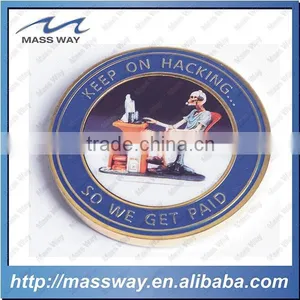 Custom Epoxy Doming 3D God Metal Challenge Coin thumbnail-3