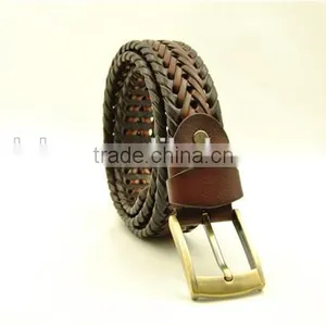Men's Bonded Leather Braided Belt thumbnail-2