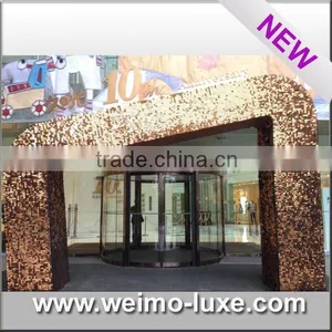 2016 Patent Sparkly PVC Wall Panel For Wedding Background Decoration thumbnail-5