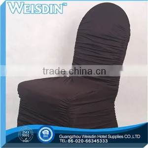 Pleated Cheap Wedding Fancy Chair Cover Wholesale Pleats Spandex Chair Covers Wedding Chair Cover thumbnail-1