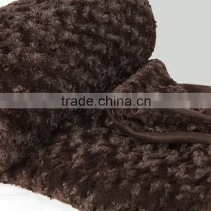 100% Polyester Plain Thick pv Fleece Gifts Promotional Blanket thumbnail-3