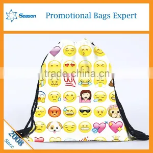 New Recycle Custom 600d Polyester Emoji Backpack Emoji Bag thumbnail-1