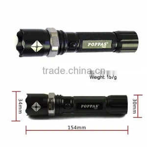 Big Discount Police LED Flashlight W/ 3W XP-E R2 LED Bulbs 18650 Rechargeable Waterproof Tactical Police Torch POPPAS- 809 thumbnail-5