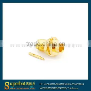 RP-SMA Solder Jack Bulkhead Connector Cable Mount for .141" Cable RG402 thumbnail-1