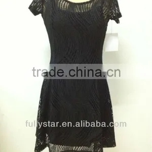 Short Sleeve Black Dress New Fashion 2016 thumbnail-1