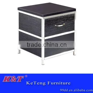Simple Style Stainless Steel Wooden Night Table thumbnail-1