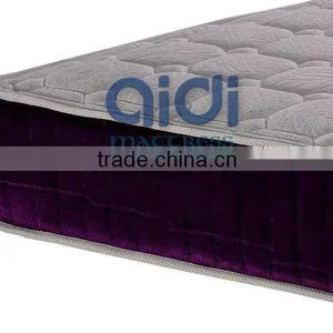 Royal Queen Size 100% Natural Latex Foam Pocket Spring Wedding Mattress AC-1408 thumbnail-2
