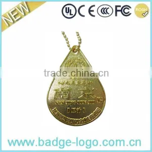 Gold Plated Drop Shaped Religious Pendant thumbnail-1