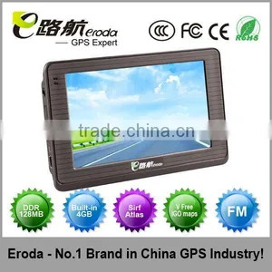 Eroda 4.3" Inch Gps Navigation ,support AVIN,FM,blutoothirf Altas V,600MHZ,DDR 128MB,quick Response,stability thumbnail-1