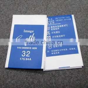 Combining Polyester Size Label Care Label thumbnail-2