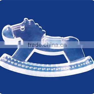 100% Safety Liquid Silicone High Transparent Smiling Face Shape Baby Teether thumbnail-2