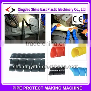 Hydraulic Spiral Hose Wrap Extruder Machine / Spiral Protective Sleeve Machine / Cable Wrap Sheath Machine thumbnail-1
