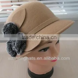 100% Wool Felt Bucket Hat With Chuzzle Decoration thumbnail-1