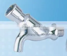 High Quality Taiwan Made - Zinc Basin Tap Faucet Save Water Wall Bibcock thumbnail-1