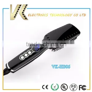 Salon Use Electric Flat Irons Wholesale Iron Hair Brush Straightener With LCD Display thumbnail-1