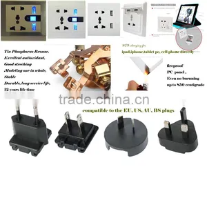 13A Electricial Wall Socket Universal 5 Pin Usb Plug/usb Socket/usb Wall Socket thumbnail-6