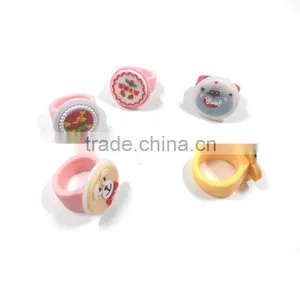 Rubber Charms Wholesales Cheap Made Custom Little Finger Rings thumbnail-1