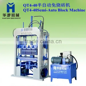Huayuan QT4-40 The Most Potential Used Concrete Block Making Machine Mobile Concrete Block Machine thumbnail-1