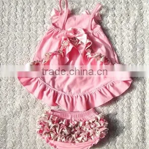 Stock Supply Type Pink Baby Clothing Set Sweet Little Kids Pink Baby Clothing Set thumbnail-3
