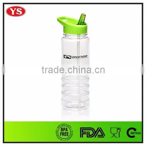 Translucent 750 ml Straw Plastic Water Bottles With Colorful Cap thumbnail-5