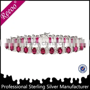 Bracciali in Ottone 2014 Silver Bracelets Cheap Brass Tennis Bracelets for Ladies thumbnail-1