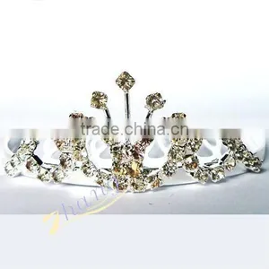 Fashion Smalleat Shiny Rhinestone Bridal Tiara thumbnail-1