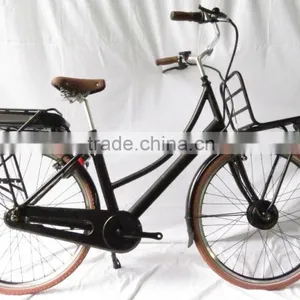 Retro Cargo Electric Bike With Front and Rear Carrier ( HJ-14C24) thumbnail-1