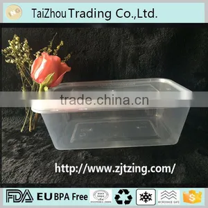 Plastic Clear Containers Microwave Freezer Safe Takeaway Food Storage 650ml thumbnail-1