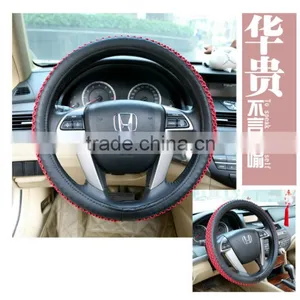 Ice Silk to Sets of Car Steering Wheel Cover Boutique Interior Protective Sleeve thumbnail-3