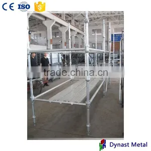USA Standard ISO Used for Types of Cuplock Scaffolding 9 Inch Width Q235 Hot Dip Galvanized Scaffolding Steel Plank Walk Board thumbnail-3
