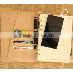 Loose Leaf Planner Organizer Paper Notebook With Power Bank thumbnail-3