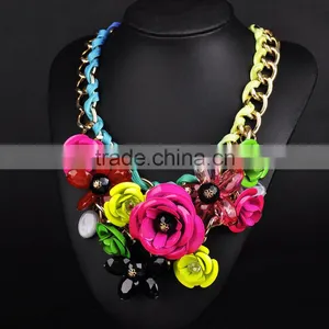 Flower Necklace Love Forever Christmas Jewelry Colored Rosary thumbnail-1