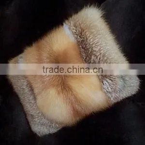 Wholesale Genuine Fox Fur Blanket With Pillows From China thumbnail-4