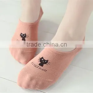 Factory Hot Sale Latest Design Fashion Women Cartoon Cotton Socks,Fashion No Show Socks thumbnail-2