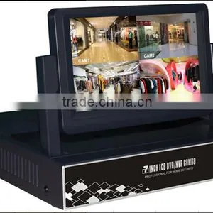 330 Degree Angle Embedded LINUX 7 Inch Monitor P2P CCTV Security H 264 8CH NVR thumbnail-2